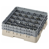 Cambro 25S434184 Camrack® Glass Rack With (2) Soft Gray Extenders Full Size