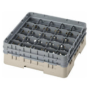 Cambro 25S434184 Camrack® Glass Rack With (2) Soft Gray Extenders Full Size