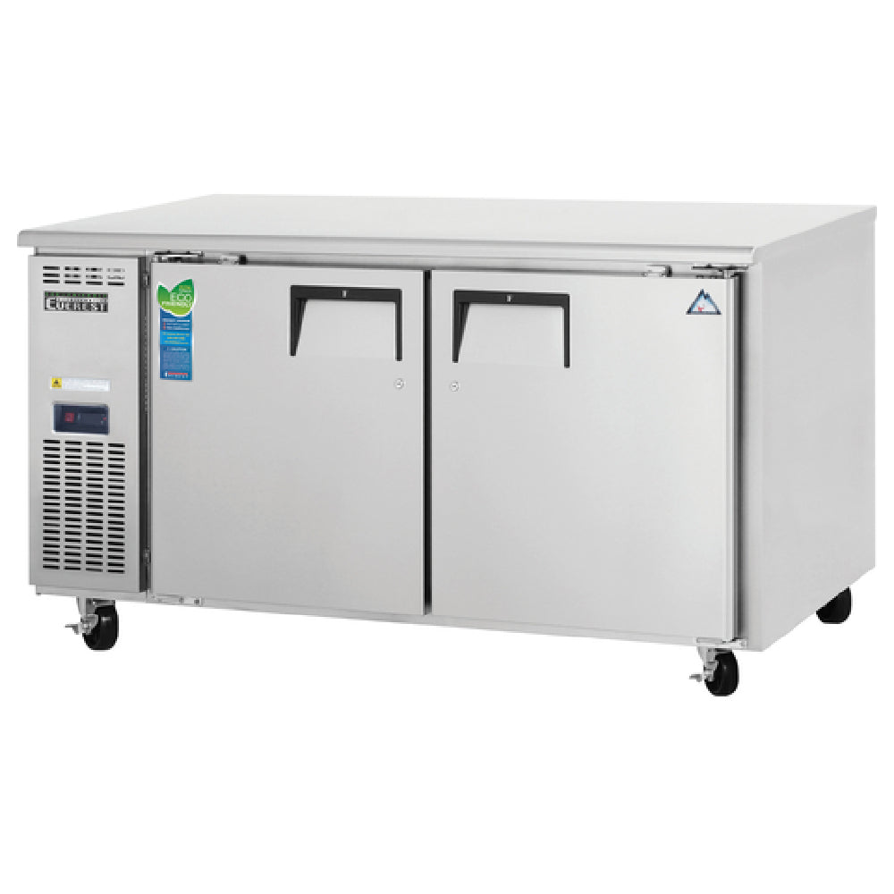 Everest Refrigeration ETWF2 Undercounter/Worktop Freezer Two-section 59-1/4"W