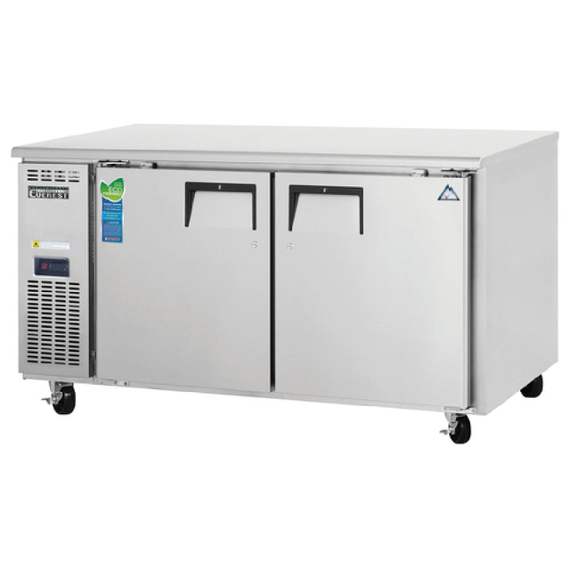 Everest Refrigeration ETWF2 Undercounter/Worktop Freezer Two-section 59-1/4"W