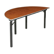 Forbes Industries 600-72SCA 600 Series Folding Table Half-round 1/2 Of 72" Dia. X 30"H