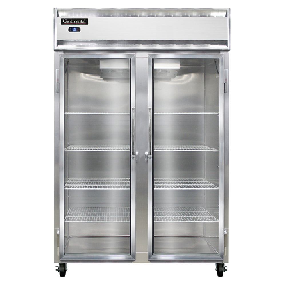 Continental Refrigerator 2RSNGD Refrigerator Reach-in Display Two-section