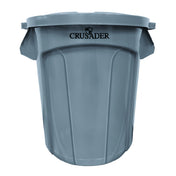 Quantum CTC-20_GRAY - Crusader Round Heavy-duty Utility Container, 20 Gallon, 19-1/2" Dia. X 22-9/10" H
