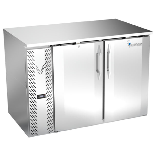 Victory VBB48HC-F-S - Back Bar Refrigerator, Food Rated, Two-section