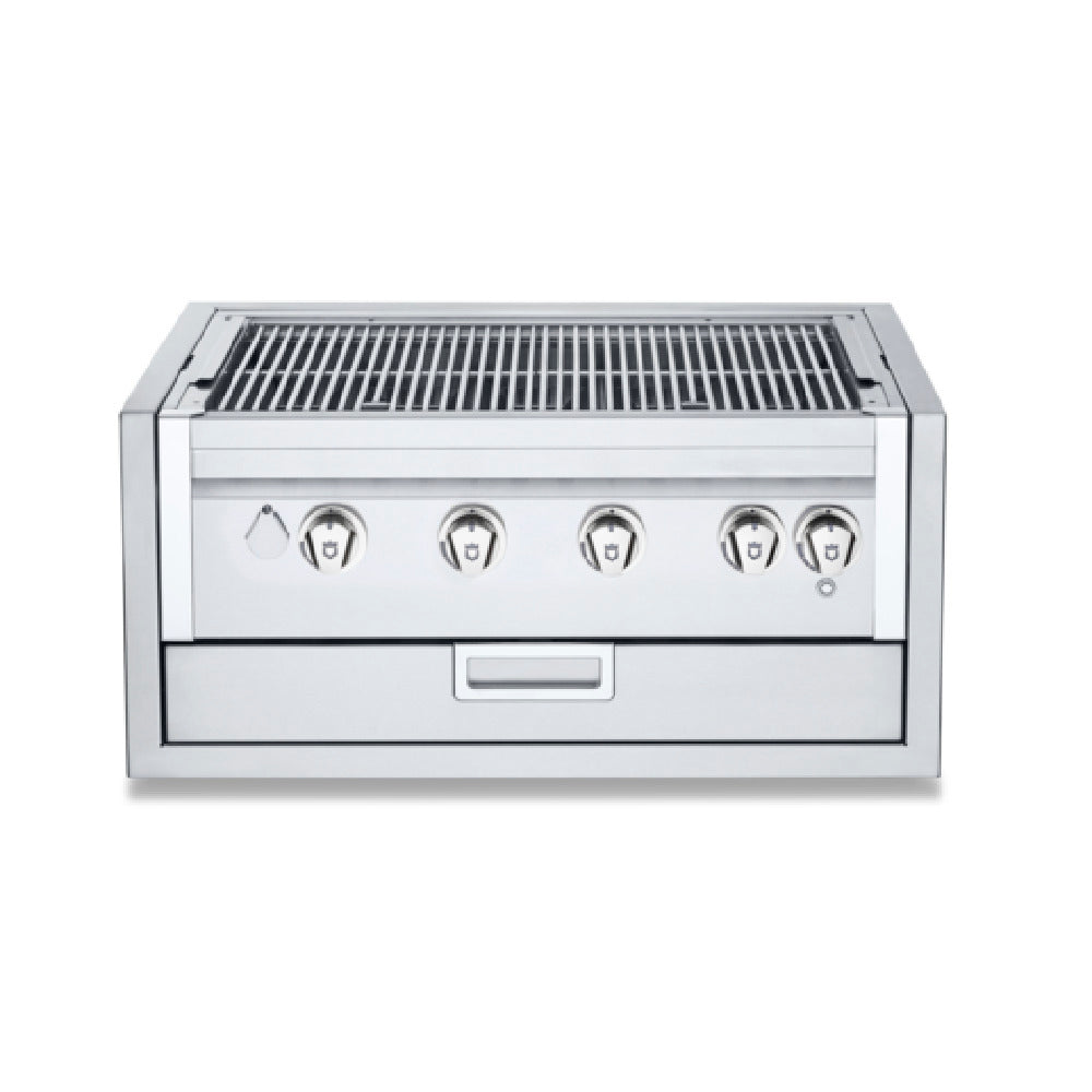 Crown Verity IBI30-GO-FLT Infinite Series 30" Built-In Outdoor Charbroiler Grill (4) 14750 BTUH Stainless Steel Burners