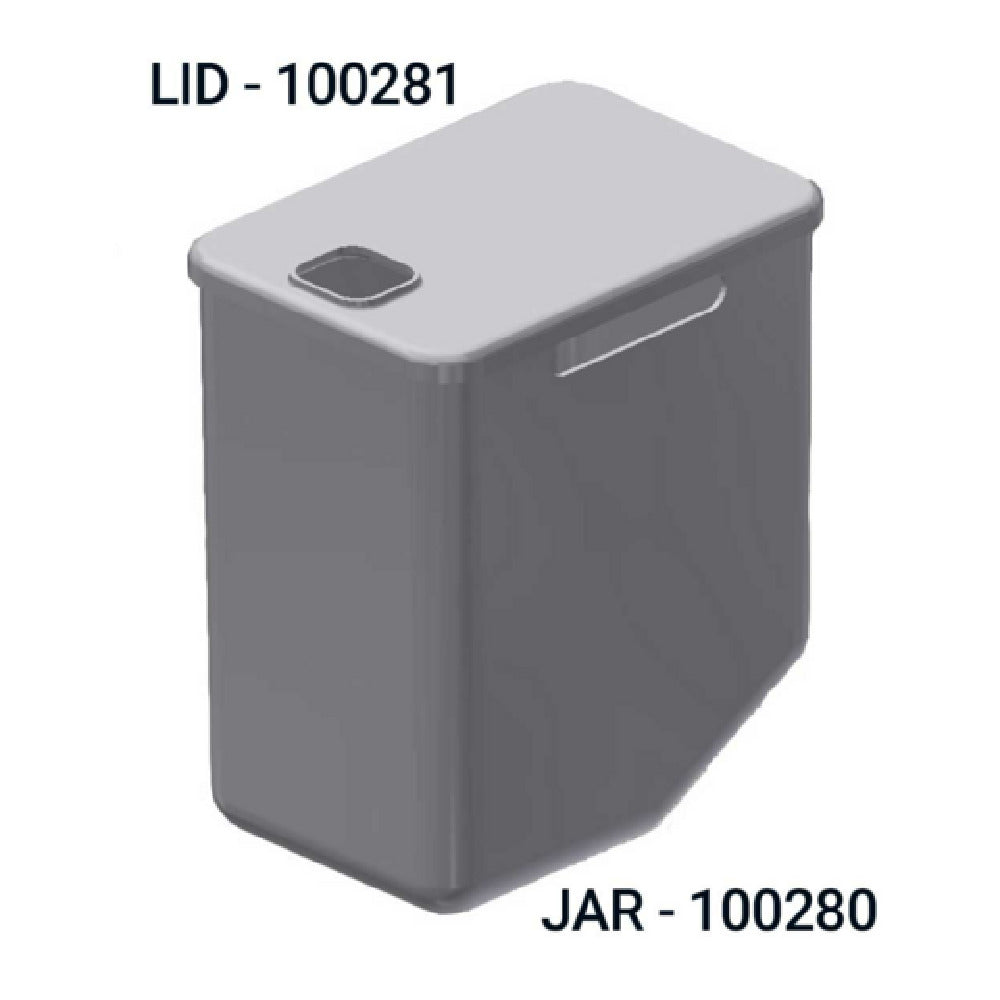Server Products 100281 LID TO FOOD JAR Fits 1.3 Gallon (4.9 Liter) Jar (100280) Used In Server Express™ & Touchless Express™ Direct-Pour Condiment Dispensers
