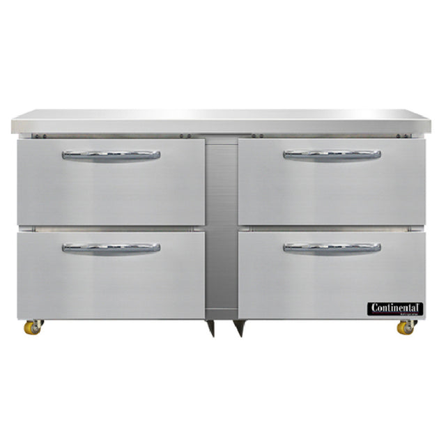 Continental Refrigerator SWF60N-U-D Undercounter Freezer 60"W 17.0 Cu Ft Capacity