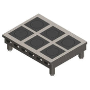 Spring USA BOH-3500-6CTL BOH Series Flameless Induction Cooktop Countertop 6-zone