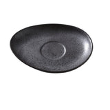 Yanco DB-002 Diamond Black Saucer 6"L X 4-1/2"W Oval