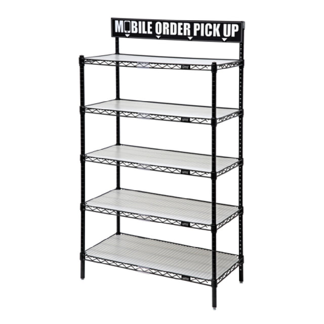 Quantum QTG63-1836BK Quantum To-Go Unit 36"W X 18"D X 63"H 800 Lb. Load Capacity Per Shelf