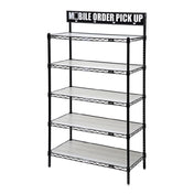 Quantum QTG63-1848BK Quantum To-Go Unit 48"W X 18"D X 63"H 800 Lb. Load Capacity Per Shelf