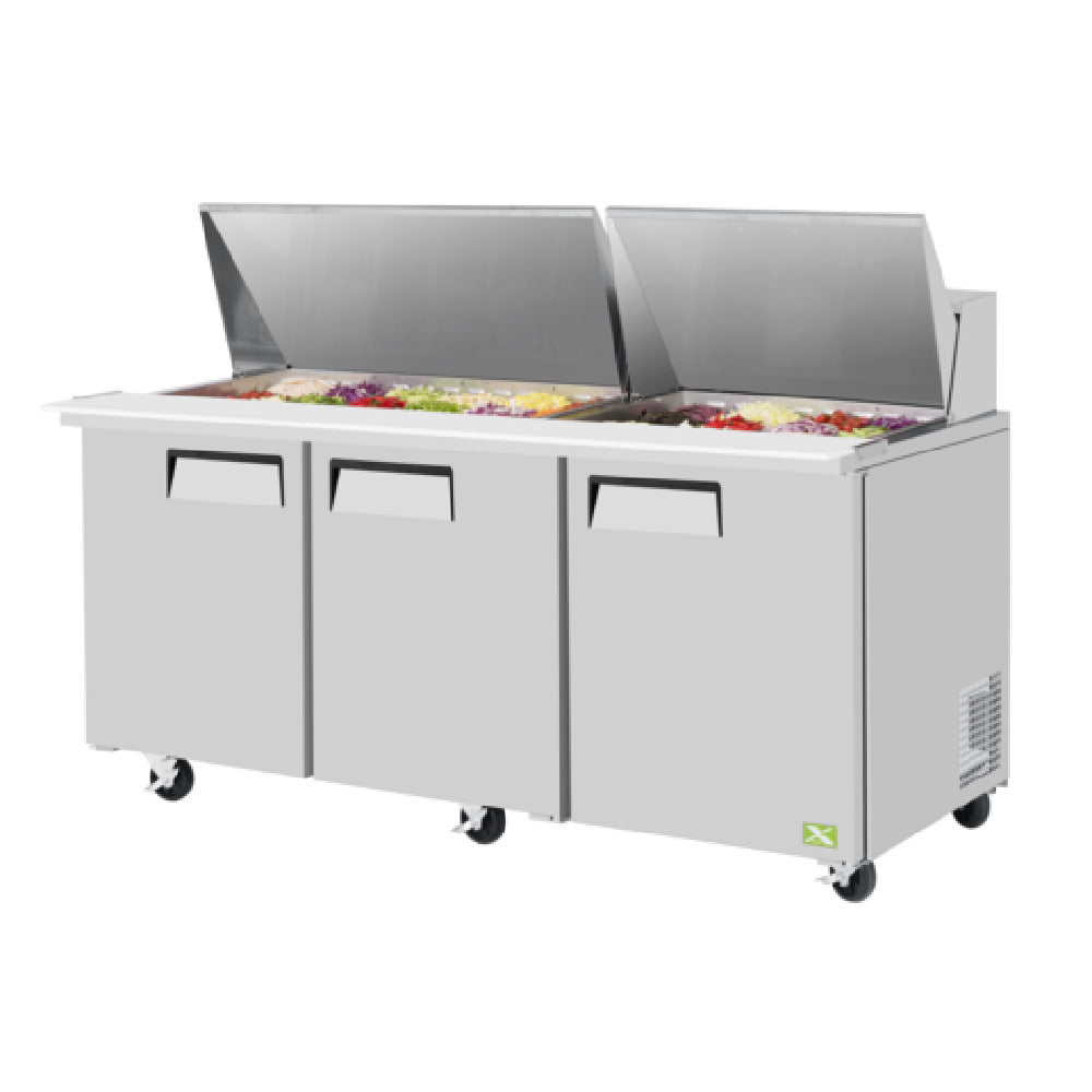 Refrigeration X XST-72-30-N Refrigeration X Sandwich/Salad Mega Top Unit Three Section