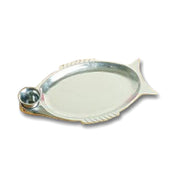 Bon Chef 2035TANGREVISION Fish Platter 8-1/2" X 14-1/2" With Cup Holder