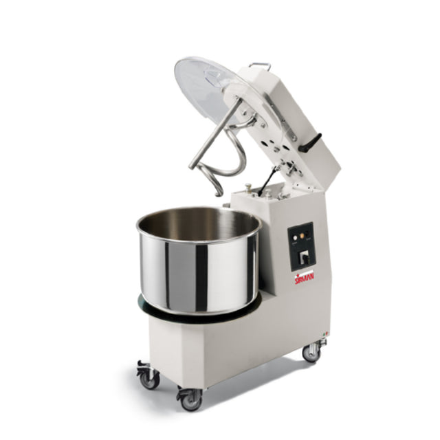 Sirman HERCULES 50 TA TIMER 2V (40875866T) Spiral Dough Mixer 55 Qt. Removable Stainless Steel Bowl