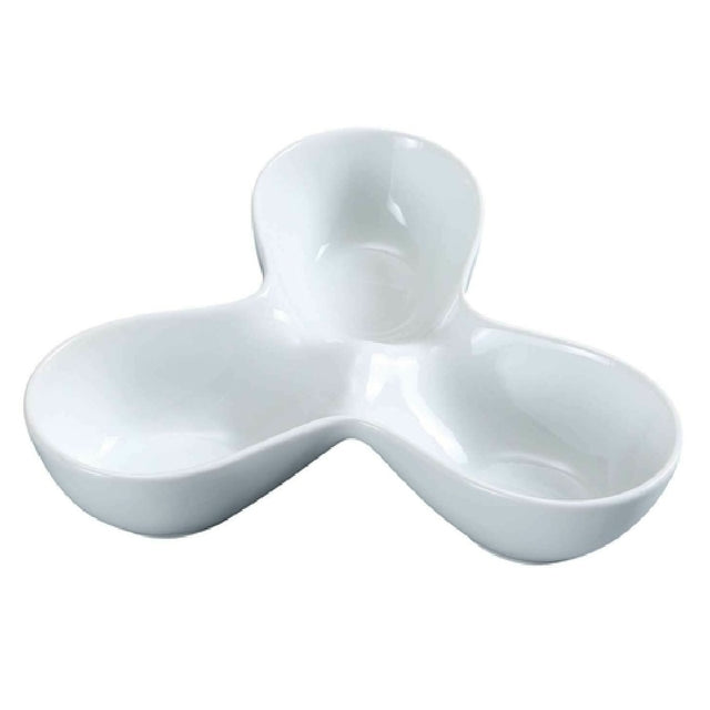 Yanco ML-813 Main Land Compartment Bowl 4 Oz. Each Compartment 8" X 6"