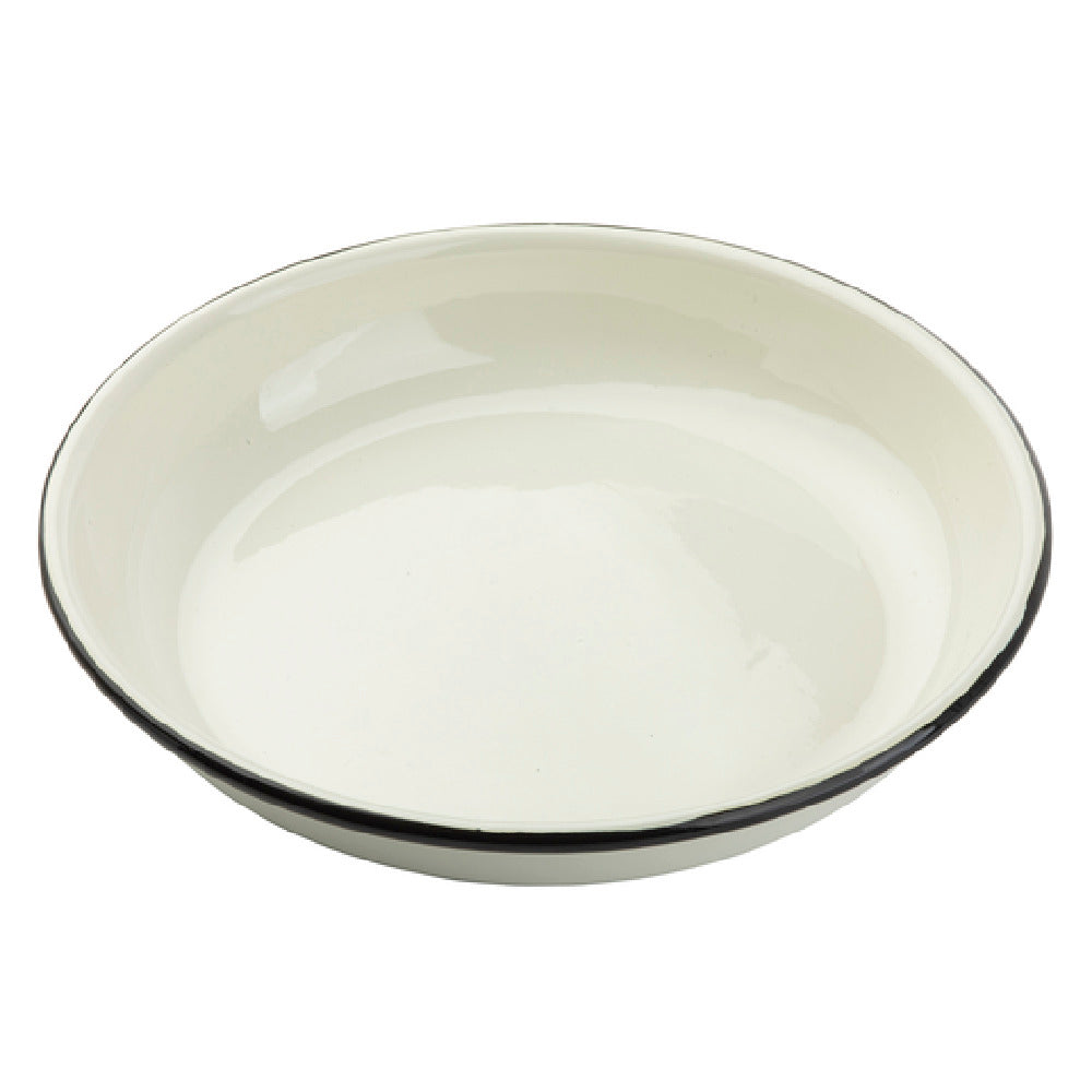 TableCraft Products 11155 - Enamelware Collection™ Pasta Plate, 24 Oz., 9" Dia. X 1-1/2"