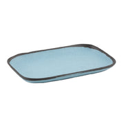 GET Enterprises CS-1170-GBL Pottery Market™ Dinner/Appetizer Plate Small 12" X 7-1/2"