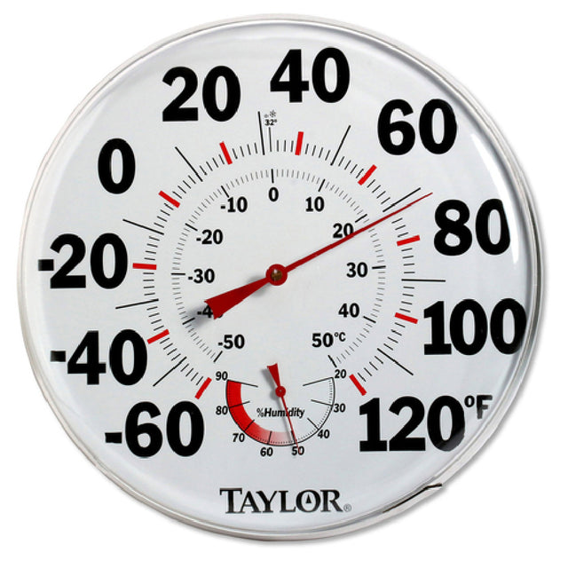 Taylor 497J Wall Thermometer Humiguide 12" Diameter