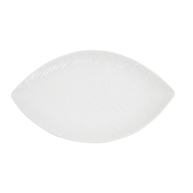 CAC China LFD-10 Accessories Dish 10"L X 6"W X 3/4"H Leaf Shape