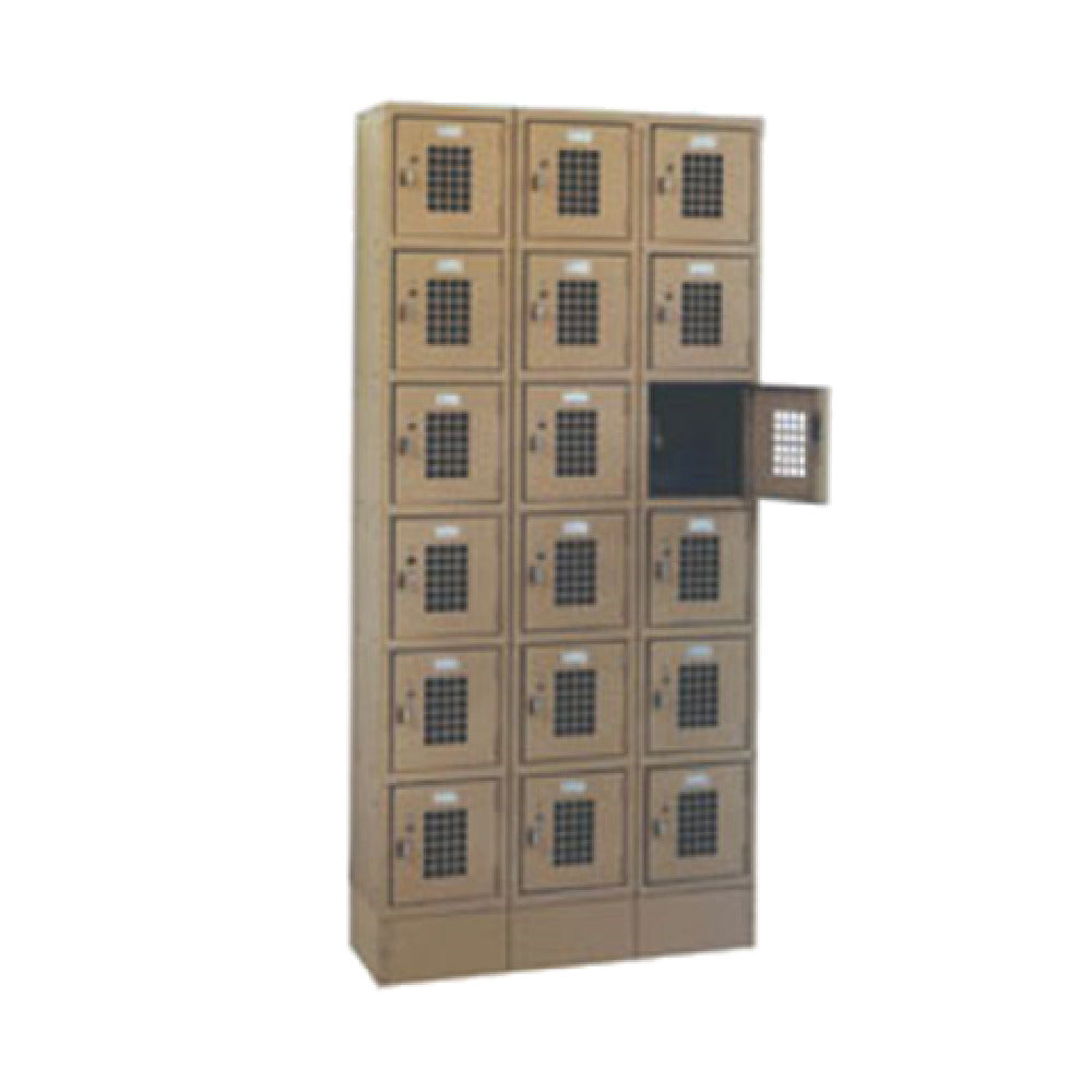 Winholt WL-618-15 Lockers 6-tier Floor Mounted