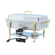 Vollrath 46040 Classic Design Full-Size Brass Trim 9 Quart Electric Chafer