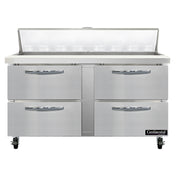 Continental Refrigerator SW60N16-D Sandwich Unit 60"W 17.0 Cu Ft Capacity