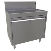 Glastender DBCA-30 Underbar Drainboard Cabinet Base With Hinged Doors 30"W X 19"D