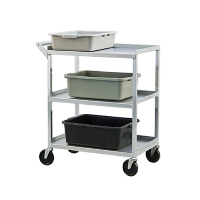 New Age Industrial NS745 Bussing Cart Open Design (3) Solid Shelves