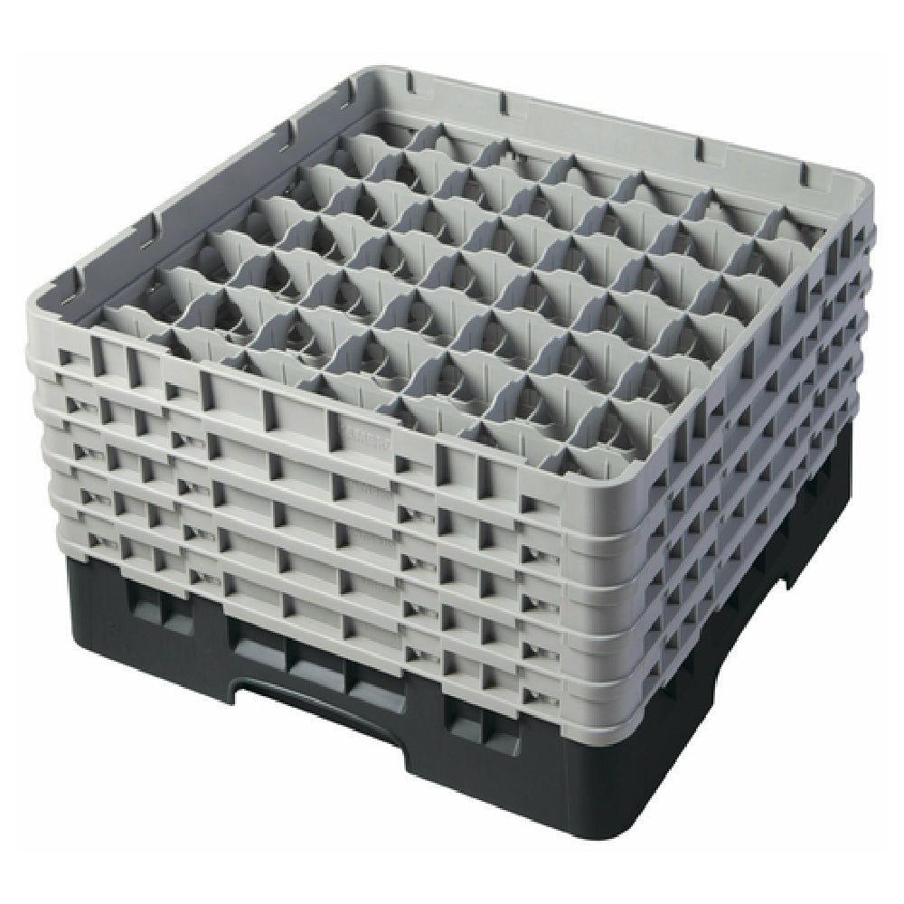 Cambro 49S958110 Camrack® Glass Rack With (5) Soft Gray Extenders Full Size