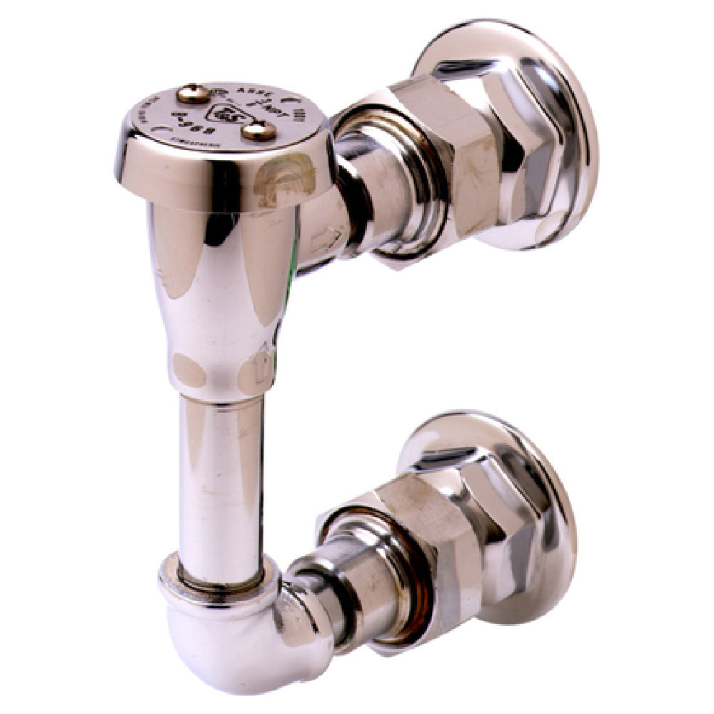 T&S Brass B-0929 Vacuum Breaker Assembly All Brass Heavily Chromium Plated
