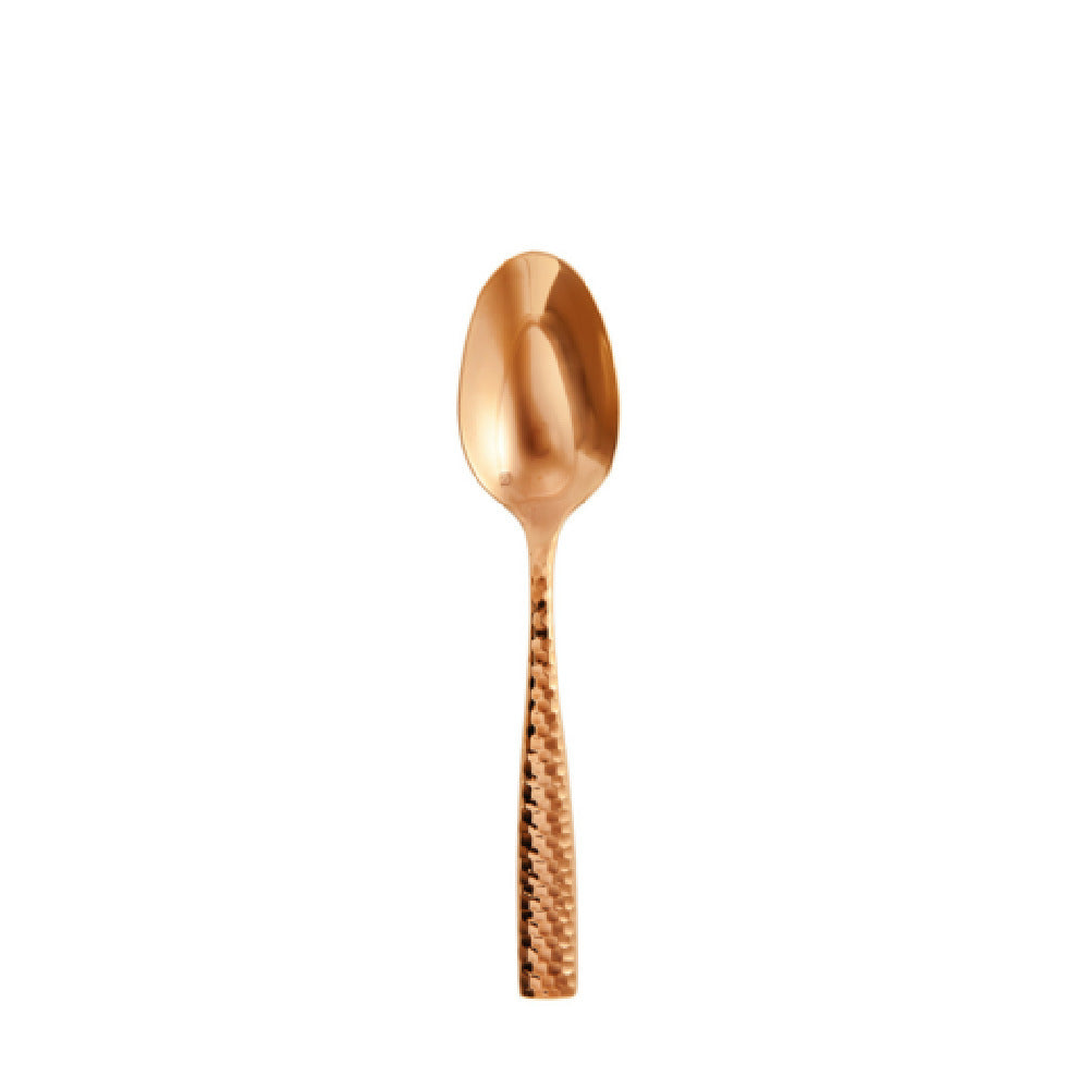 Fortessa 1.4.102.FC.011 Lucca Faceted Copper Rose Dessert/Oval Soup Spoon 7.1" (18.1cm)