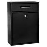 Alpine Industries ADI631-04-BLK Mailbox 11-1/4" X 4-3/4" X 16-1/4"H Wall Mountable