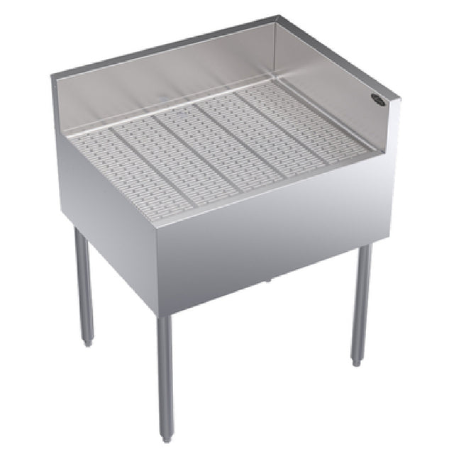 Krowne KR24-C30R Royal Series Underbar Corner Drainboard Free Standing 30"W X 24"D X 36-1/2"H O.A.