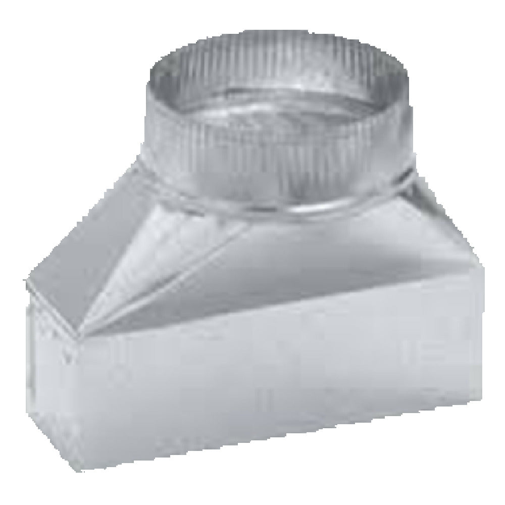 Comstock-Castle 21099-A Oven Flue Adapter To Convert From 2" X 6" Flue Chimney To 6" Round