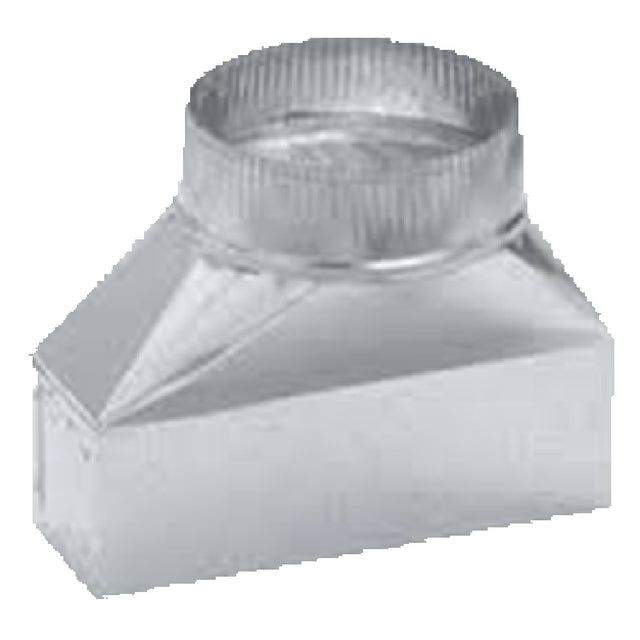 Comstock-Castle 21099-A Oven Flue Adapter To Convert From 2" X 6" Flue Chimney To 6" Round