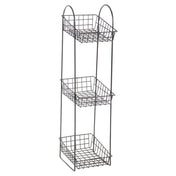 Hubert 93236 - Basket Display Stand, 3-tier, 6" X 7-3/4" X 24-1/4"H
