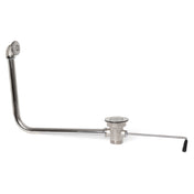 John Boos PB-LWR-1OV Twist Handle Lever Waste For 3-1/2" Industry Standard Sink Opening