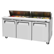 Turbo Air MST-72-N M3 Series Sandwich/Salad Unit Three-section Rear Mount Self-contained Compressor
