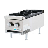 Empura EMHP2-HD - Heavy-Duty Gas Hot Plate, 12"W X 29-3/8"D X 13-1/8"H, With 12" X 12" Cast Iron Top Grates