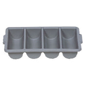 Rubbermaid FG336200GRAY Cutlery Bin 21-1/4"L X 11-1/2"W X 3-3/4"H (4) Compartments