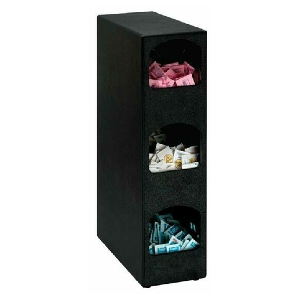 Dispense-Rite HVCD-3BT - Packeted Condiment Organizer, 3 Section, 24-1/4"H X 6-1/2"W X 14"D