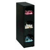 Dispense-Rite HVCD-3BT - Packeted Condiment Organizer, 3 Section, 24-1/4"H X 6-1/2"W X 14"D