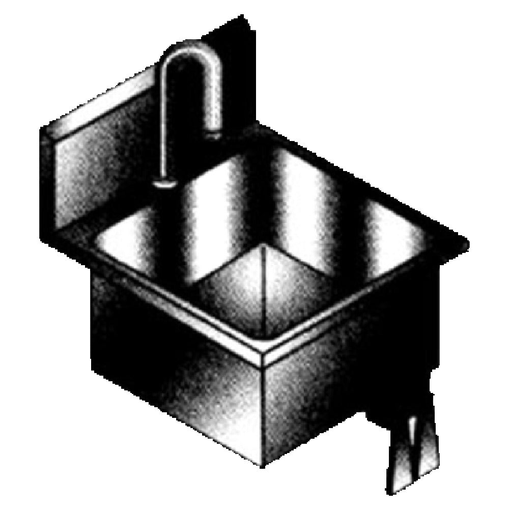 SPG WMHS-1412 - Universal Stainless Hand Sink, Wall Mount, 14" Wide X 12" Front-to-back