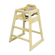 CAC China CHWH-30NAT-A High Chair Wooden 29-3/4"H