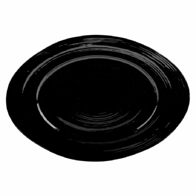 Elite Global Solutions M16512OV-B Serving Dish 16-1/2"L X 12"W X 1-1/2"H Irregular Oval