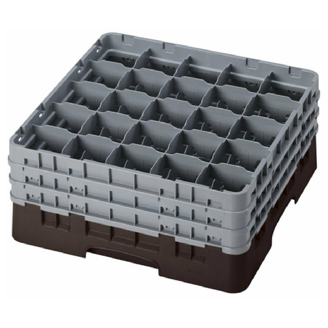 Cambro 25S738167 Camrack® Glass Rack With (3) Soft Gray Extenders Full Size