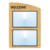 Hubert 29924 - Menu Board, 2-pocket, Wall-mount