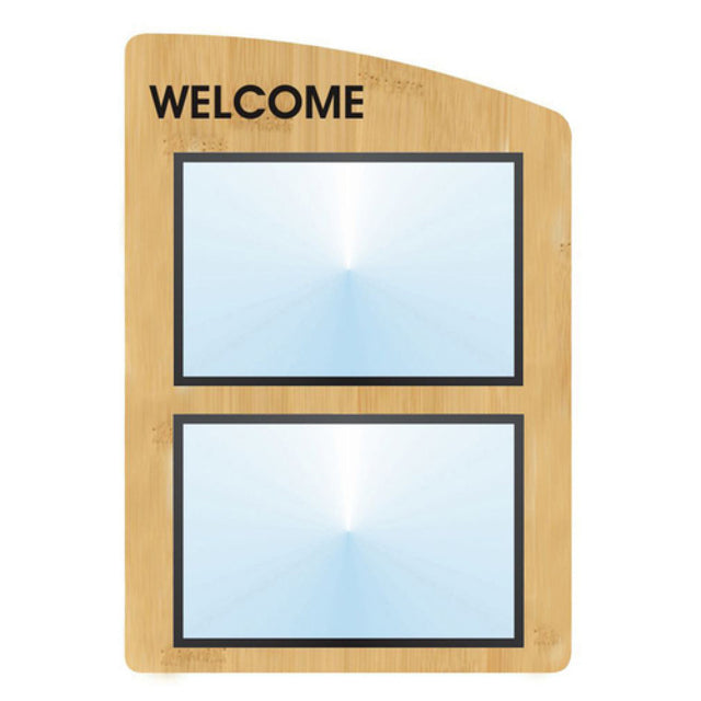 Hubert 29924 - Menu Board, 2-pocket, Wall-mount