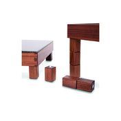 Service Ideas 15K16910 Ze Pe Buffet Spare Legs 1.2"D X 1.2"W X 2.0"H Walnut Wood