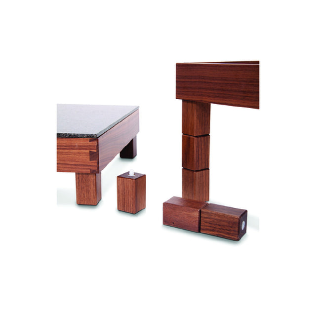 Service Ideas 15K16910 Ze Pe Buffet Spare Legs 1.2"D X 1.2"W X 2.0"H Walnut Wood